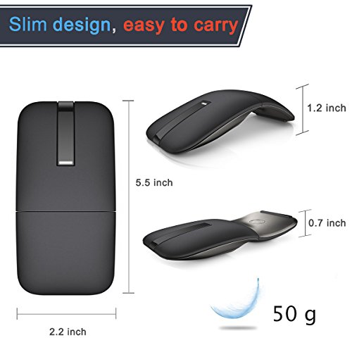 Wireless Mouse with USB Receive for Dell Microsoft PC Computer Laptop