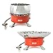 EZOWare LightWeight Outdoor Backpacking Camping Stove Burner Cookware with Wind Reflector
