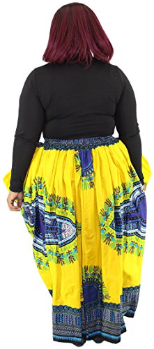 African Planet Women's Dashiki elastic waist balloon skirt - Image 4