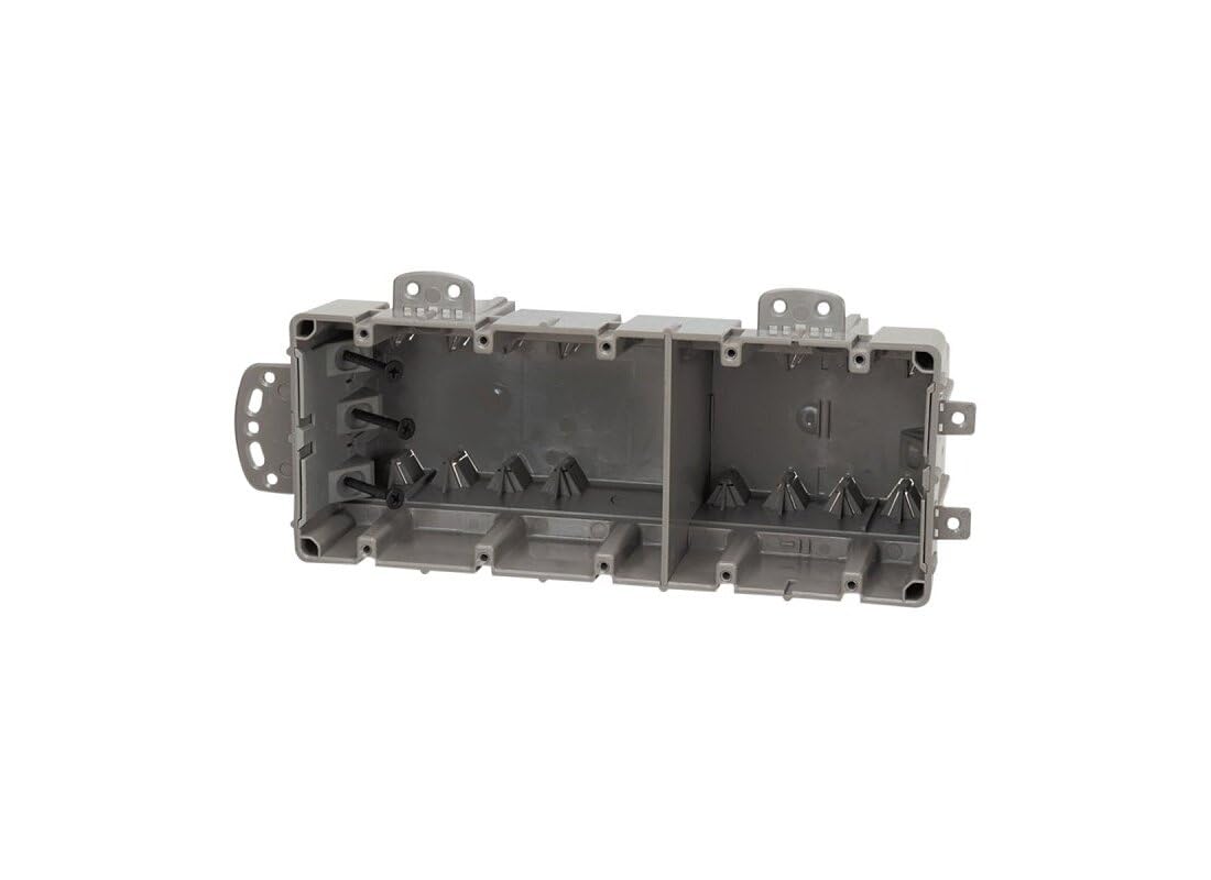 Southwire MSBMMT5G 5 Gang Multi Mount Device Box with Depth Adjustable Heavy Duty 42lb Gray