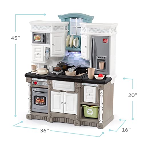 Step2 Lifestyle Dream Kitchen Set for Kids Includes 30+ Toy Kitchen