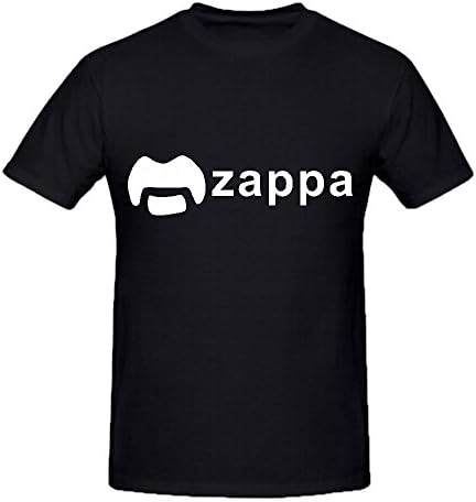Zappa Frank Logo Jazz Mens O Neck Big Tall Tee Black