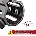 Braudel Rail Section Set with Thread Locking Screws, Wrench and Nuts,