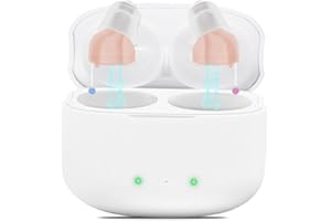AVICILL Rechargeable True Hearing Aids for Seniors Not Amplifiers Hearing Loss with Noise Cancellation 16 Channel Digital & Invisible Design with Charging Box