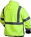 Pyramex Standard Safety Pullover Sweatshirt, Hi Vis Lime, Extra Large