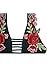 Angashion Women's Sexy Sleeveless V Neck Short Jumpsuit Embroidered Bodysuit,Black,US 2/Tag S