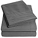 1500 Supreme Collection Extra Soft Split King Sheets Set, Gray - Luxury Bed Sheets Set with Deep Pocket Wrinkle Free Bedding, Over 40 Colors, Split King Size, Gray