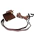 TUYUNG Vintage Leather Camera Case Bag with Strap for Canon Powershot G7X, G7X Mark II DSLR Camera - Coffee