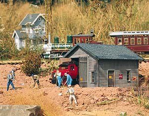 PIKO G SCALE MODEL TRAIN BUILDINGS - TRACK INSPECTION SHED - 62232