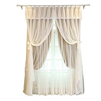 Tradico Korean Solid Lace Voile Cloth Curtains For Children Baby
