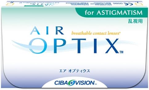 Amazon エアオプティクス乱視用 8 7 乱視度数 1 25 乱視軸 180 Pwr 6 00 日本アルコン 旧チバビジョン ソフトコンタクトレンズ