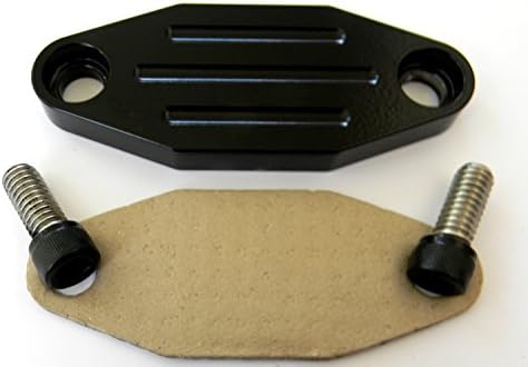 R66M EGR Blockoff / Delete Eliminator - Ford F150/250/350, Ranger 2.0,2.3, 4.9, 5.0, 5.8, 7.5 Powder Coated Your Choice of Colors (Gloss Black)