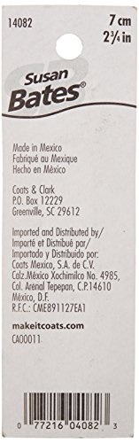 Susan Bates 2-Pack Plastic Yarn Knitting Needle, 2-3/4-Inch