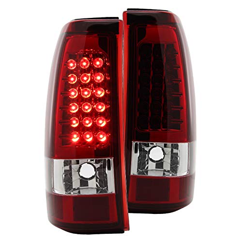 1955 Chevy Pickup Cars &amp; Trucks Red Clear Tail Lights Replacement For 2003-2006 Chevy Silverado - Pair, Direct Fit, Halogen Tail Lights For Chevrolet Silverado 2500 HD
