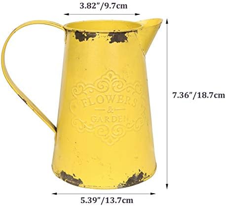 Metallic flower vase with farmhouse charm, 7cm in size, priced at $19.98 as of August 9, 2023.