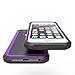 AGRIGLE Shock- Absorption/High Impact Resistant Hybrid Dual Layer Armor Defender Full Body Protective Cover Case Compatible with iPhone 5/5S/SE(2016) (Purple)