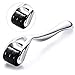 Micro Needle Derma Roller .25mm Microneedling Facial Roller for Skin Hair Beard Includes Free Storage Case (Silver)