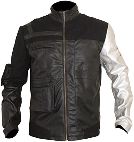 LEATHER ICON STORE New Bucky Barnes Civil War Winter Soldier Jacket Cosplay Costume