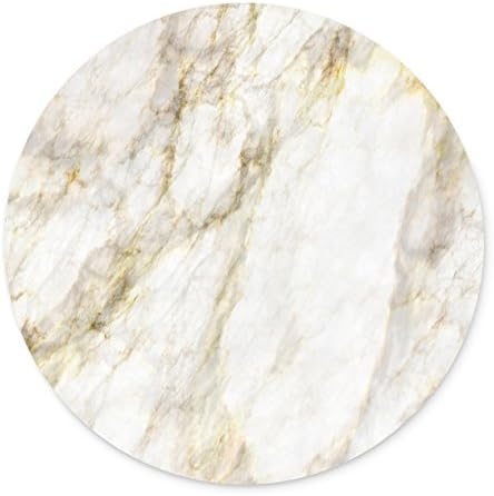 Abstract white and gray marble Customized Non Slip Rubber Round Mouse pad
