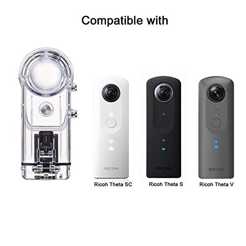 Waterproof Housing Case for Ricoh Theta Spherical Cameras (V, S & SC) with Underwater Diving 30M Protective Shell Accessories - Thumbnail 2