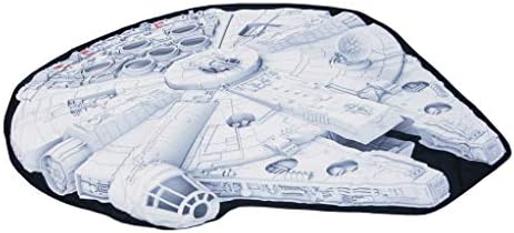 The Monster Factory Star Wars Millennium Falcon Replica Picnic Rug Blanket in Handy Carry Bag