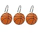 Doupoo Home Decorative Basketball Shower Curtain Hooks Set of 12 (Baskerball) 11