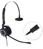 Cuffia Yealink YHS36 Dual Stereo – RJ9 Plug&Play Per Telefoni IP, Microfono Con Cancellazione Rumore