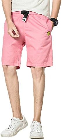 MEILIDONGREN Men Breeches Elastane Cargo Bermudas Beach Shorts Fear of God Bermuda Jeans Shores Pink XXXL