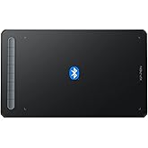XPPen Drawing Tablet Deco MW Bluetooth Wireless Computer Graphics Tablet, Battery-Free X3 Stylus and 8 Shortcut Keys, Compati