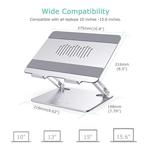 AWAVO Laptop Stand, Ergonomic Aluminum Computer Stand for Desk