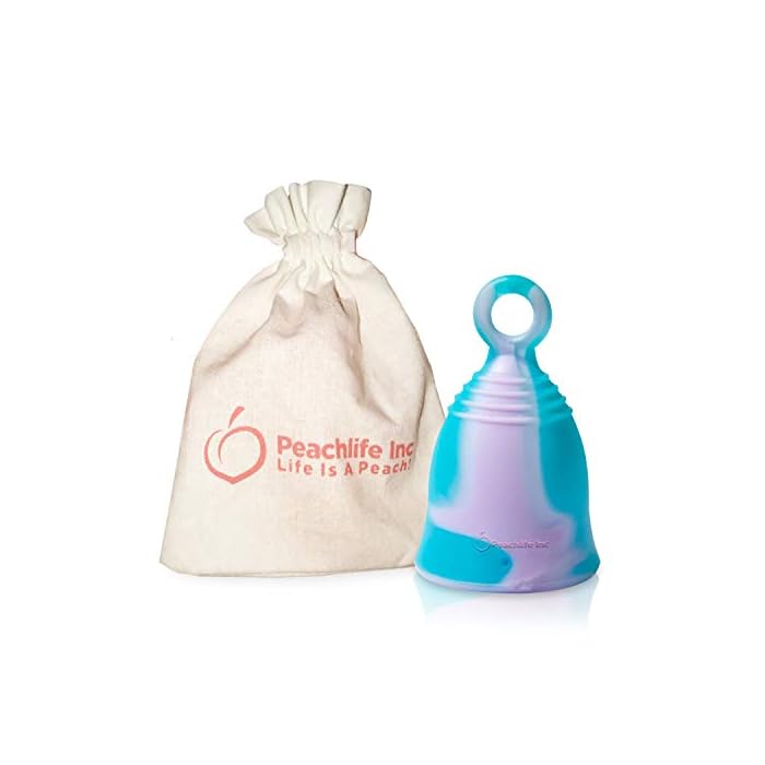 Peachlife Mini Ring Tab Menstrual Cup - Small, Medium Firm