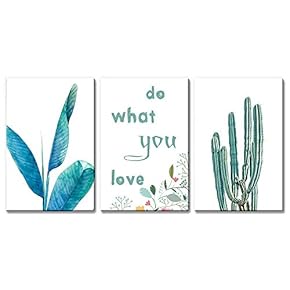 3 Panel Tropical Plant Cactus and Do What...