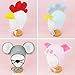 HappyTree 2 Pack Baby Hat Bonnet Soft 100% Combed Cotton Toddler Infant Beanie Pilot Caps, White + Light Pink, Large