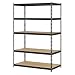 Edsal UR245AZ-BLK Steel Storage Rack, 5 Adjustable Shelves, 4000 lb. Capacity, 72" Height x 48" Width x 24" Depth, Black primary