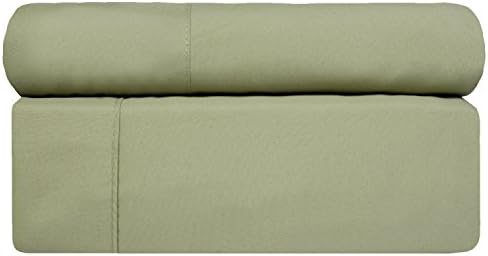 Aurora Bedding #1 Best Selling 1800 Series 6 Piece Bed Sheet Set with Deep Pocket, Queen, Sage