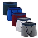 Boxer Briefs Sports Mens Underwear Men Pack of 5, Assorted Colors,L
