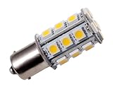 GRV Ba15s 1156 1141 High Bright Car LED Bulb 24-5050SMD DC 12V Warm White Pack of 10