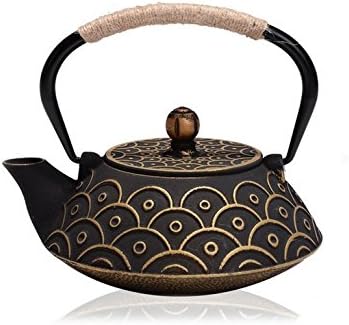 RUIKA Japanese tetsubin Cast Iron Teapot Gold Fish scales Kettle 800ml 27 Ounce