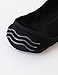 VERO MONTE 4 Pairs Womens No Show Socks - Cotton Liner Socks (Black + Skin, 6-7.5) 440411