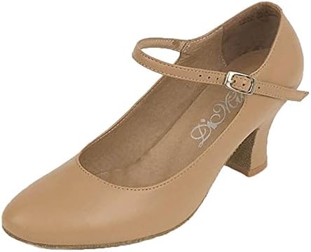 DiMichi Adult Mia Classic Leather Sole Character Shoes (11 M, Gorgeous Tan)