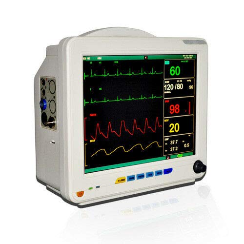 funwill 12.1 Inch Color Portable Vitals Machine Patient Monitor with 6 Standard Parameter, with Lithium Battery (US Shipping)