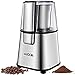 Coffee Grinder Electric AICOK Nut & Spice Grinder with Large Capacity Detachable Stainless Steel Bowl, Silver