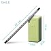SHLs Collapsible, Reusable Stainless Steel Drinking Straw | Retractable, Eco-friendly, Metal Silicone Straw with Portable Case & Cleaning Brush (Green)