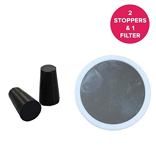 Think Crucial Replacements for Toddy Stainless Steel Disk Filter & 2 Rubber Stopper Kit, Fits Toddy Think Crucial Replacements for Toddy Stainless Steel Disk Filter & 2 Rubber Stopper Kit, Fits Toddy