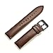 Gear S2 Classic Watch Band, Wollpo Premium Leather Bands with Bukle Spring Bar Replacement Watch Band for Samsung Gear S2 Classic Smartwatch (Leather, Brown)