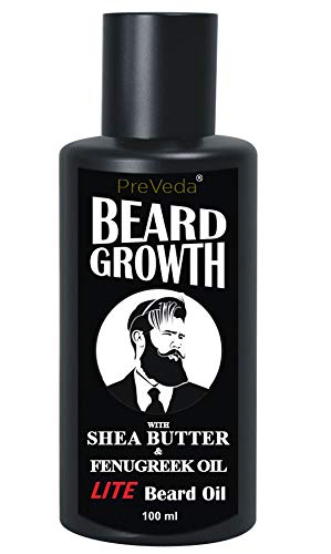 Buy Preveda Best Beard Growth Lite Hair Oil Wisth Sheabutter