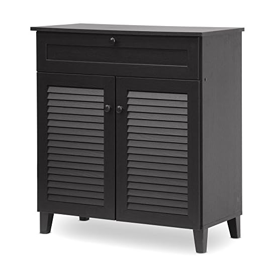 Baxton Studio Calvin Shoe Storage Cabinet