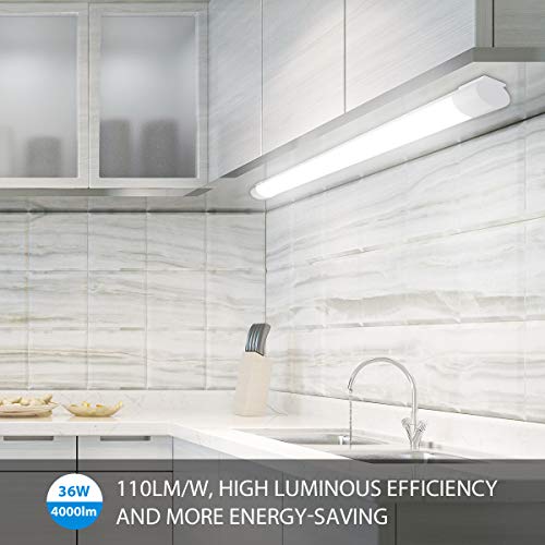 LED Feuchtraumleuchte 120CM, OEEGOO 36W 4000LM LED Röhre, Werstattlampe IP66 Wasserdicht Lampe für Küche Garage Keller… – Bild 3