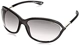 Tom Ford Jennifer FT0008 Sunglasses -01D Shiny Black (Smoke Polarized Lens)-61mm