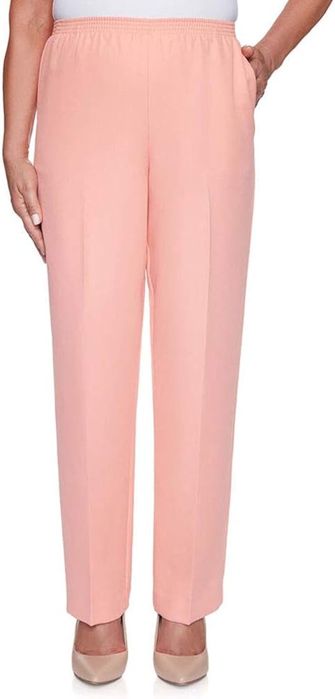 Alfred Dunner Women's Classic Fit Short Length Pant at  Women’s Clothing store